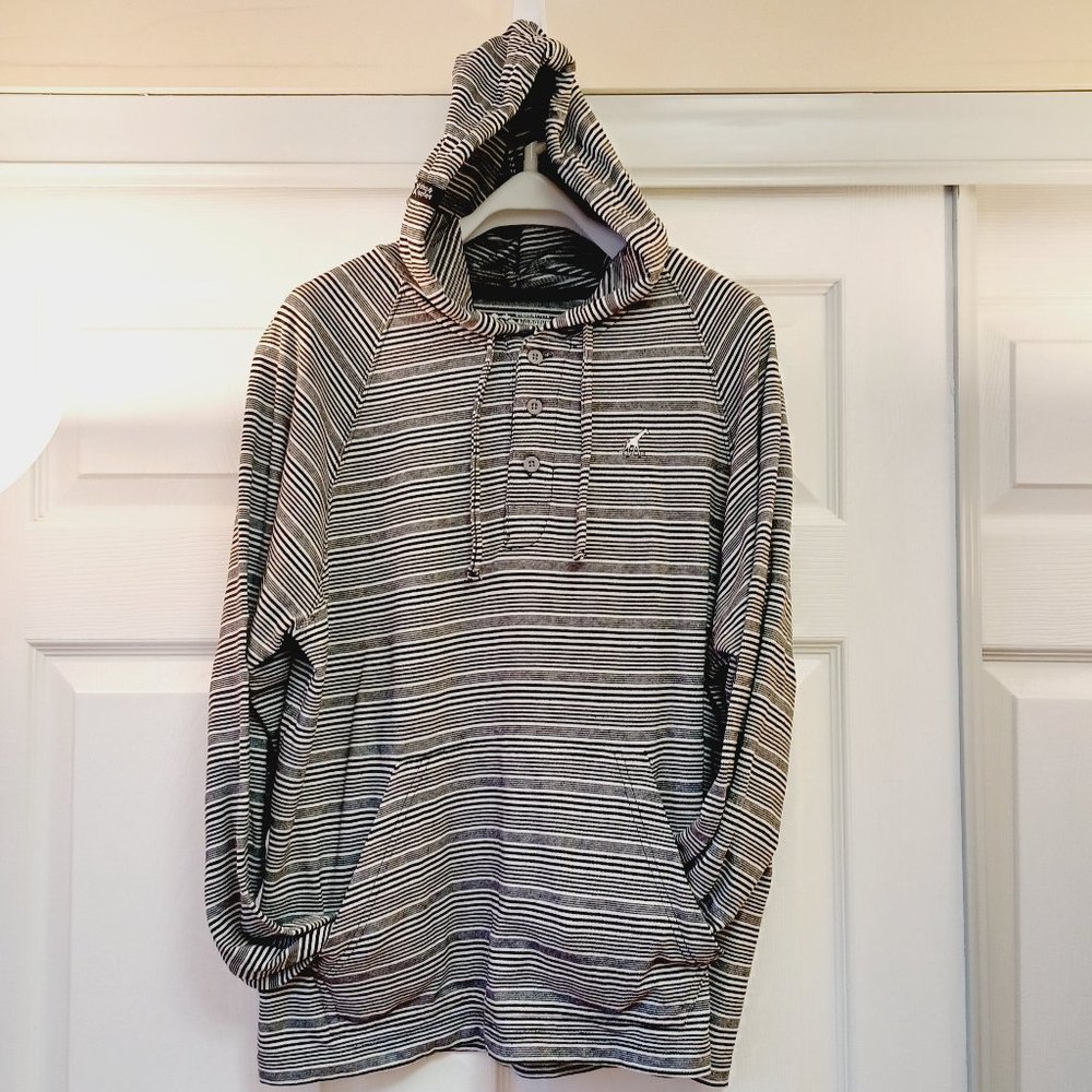 NWOT LRG Hoodie with front button  front pockets - Cotton (5202)